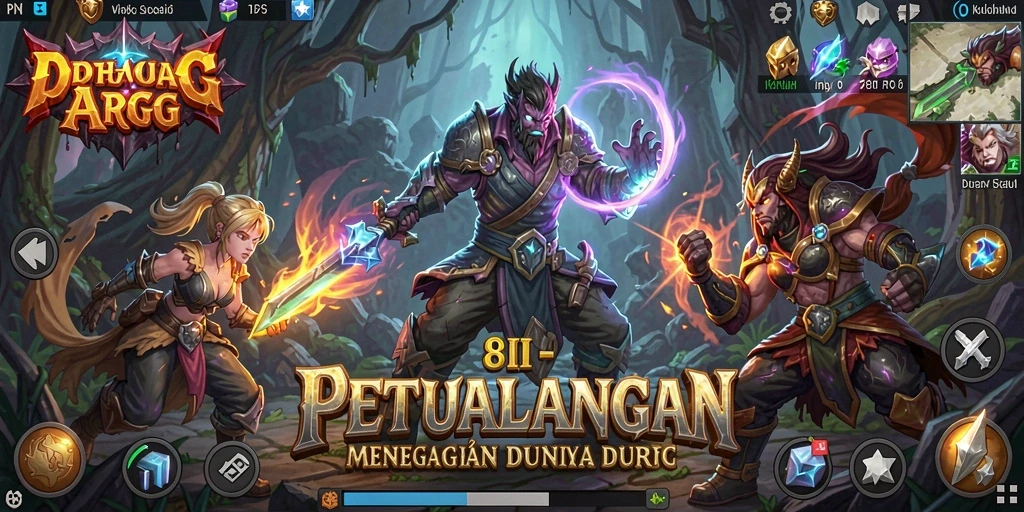 Tampilkan gameplay ARPG yang seru di dunia petualangan 8II.