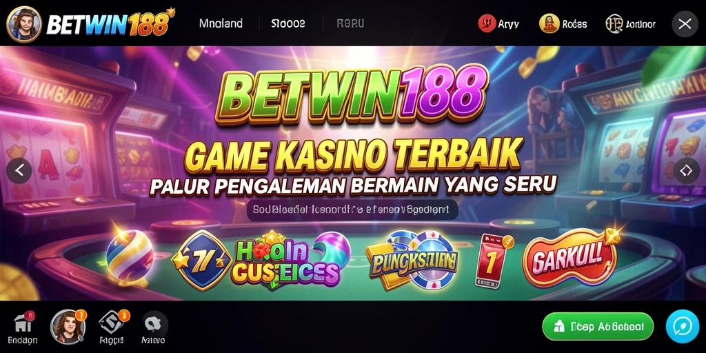Screenshot BETWIN188 menampilkan tampilan permainan kasino yang menarik dan interaktif.