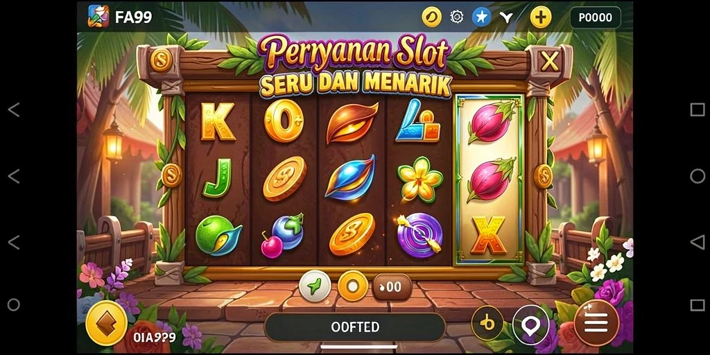 Tampilan gameplay FA99 yang menarik dengan grafis slot yang memukau.