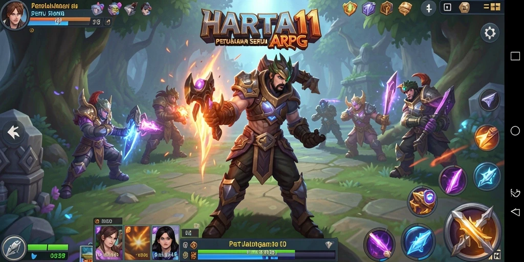 Tampilan gameplay HARTA11 yang menegangkan dan dinamis