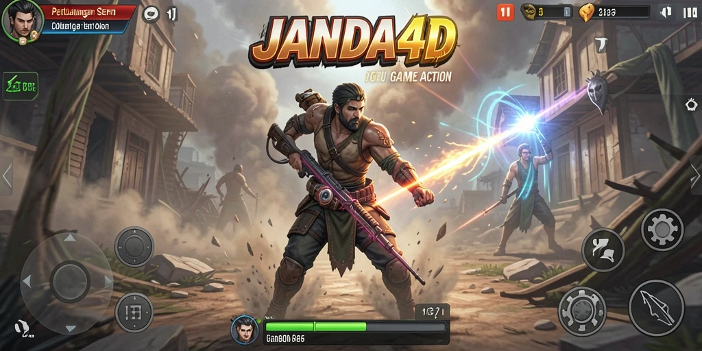 Tangkapan layar menampilkan aksi mendebarkan di JANDA4D.