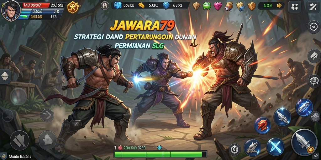 Tampilan gameplay JAWARA79 yang menegangkan dan strategis.