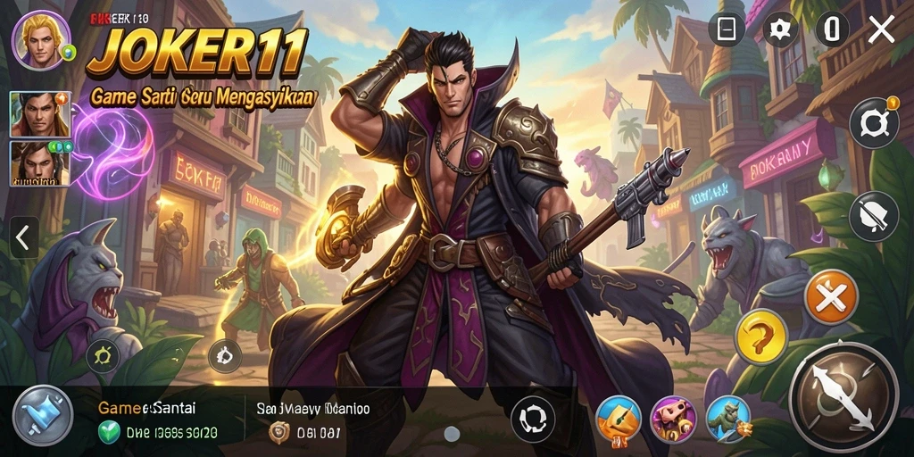 Tampilan menarik dari gameplay <strong>JOKER11</strong> dengan warna yang cerah dan karakter yang menyenangkan.