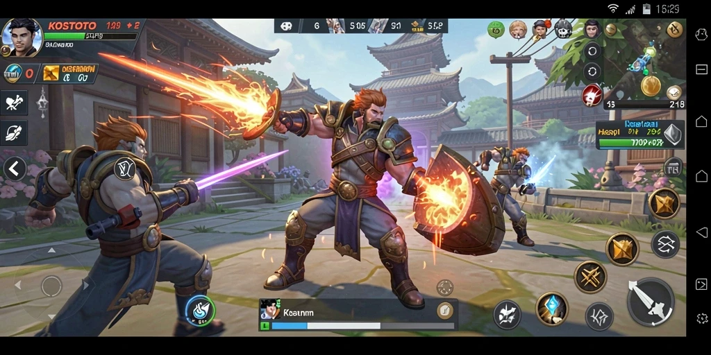 Screenshot menunjukkan pemain yang sedang merencanakan strategi dalam KOSTOTO.