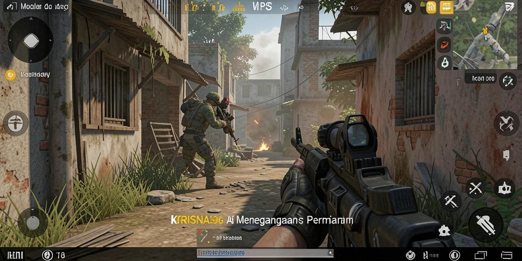 Gameplay intens dengan aksi menegangkan di KRISNA96.