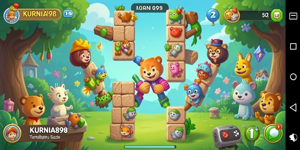 Tampilan gameplay KURNIA898 dengan berbagai teka-teki menantang.