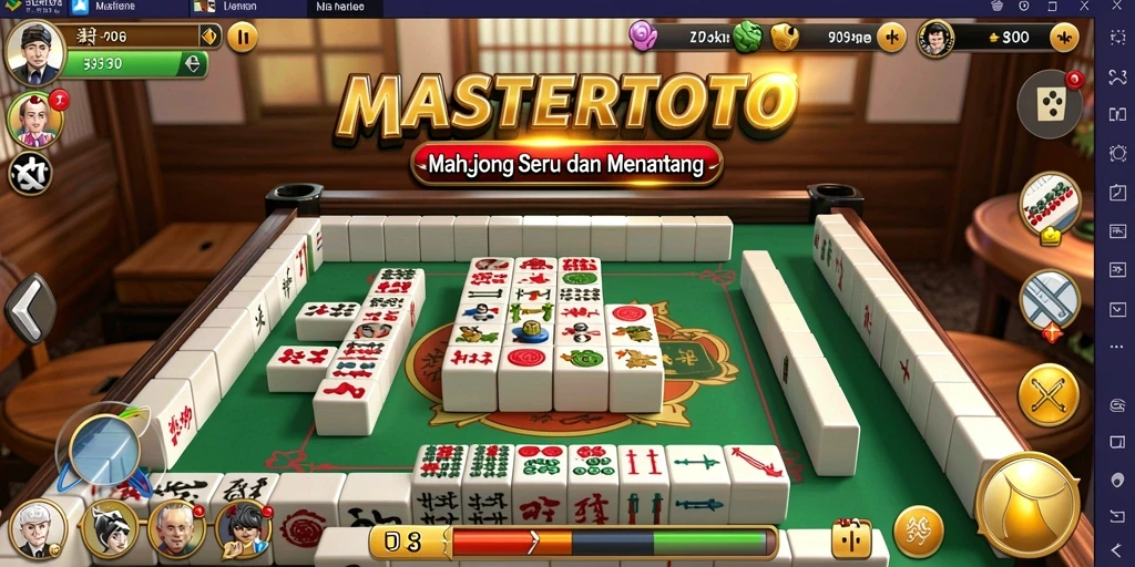 Gameplay MASTERTOTO menampilkan permainan Mahjong yang menarik dan seru.