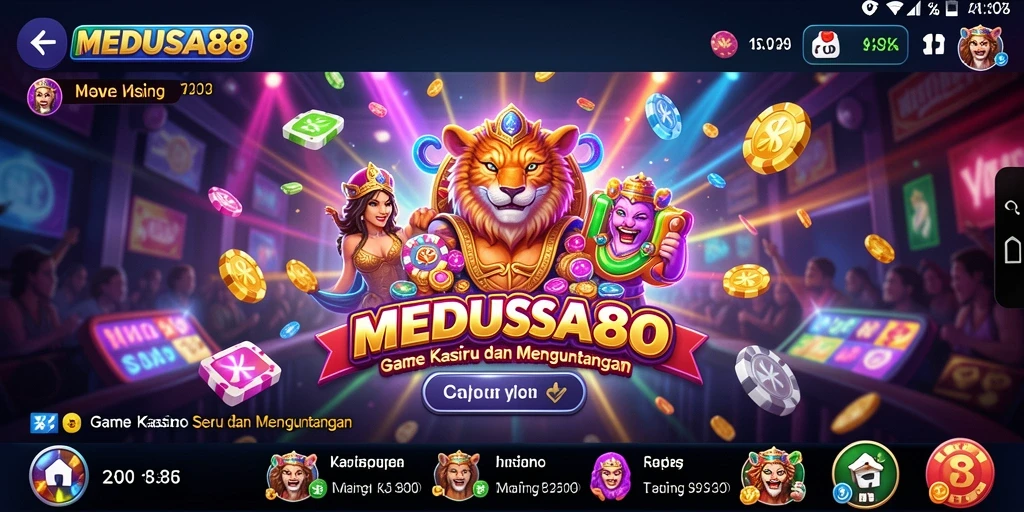 Tangkapan layar MEDUSA88 menampilkan gameplay Kasino yang mengasyikkan.