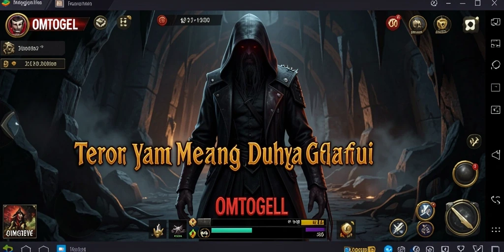 Screenshot gameplay menampilkan momen menegangkan di <strong>OMTOGEL</strong>, saat menjelajahi lokasi angker.