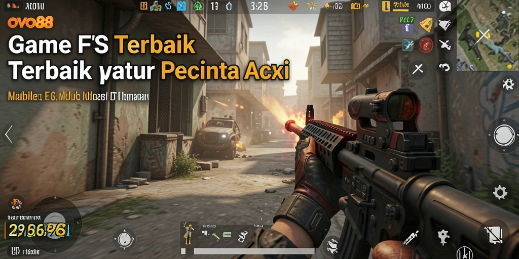 Tampilan gameplay OVO88 dengan aksi tembak-menembak yang intens.