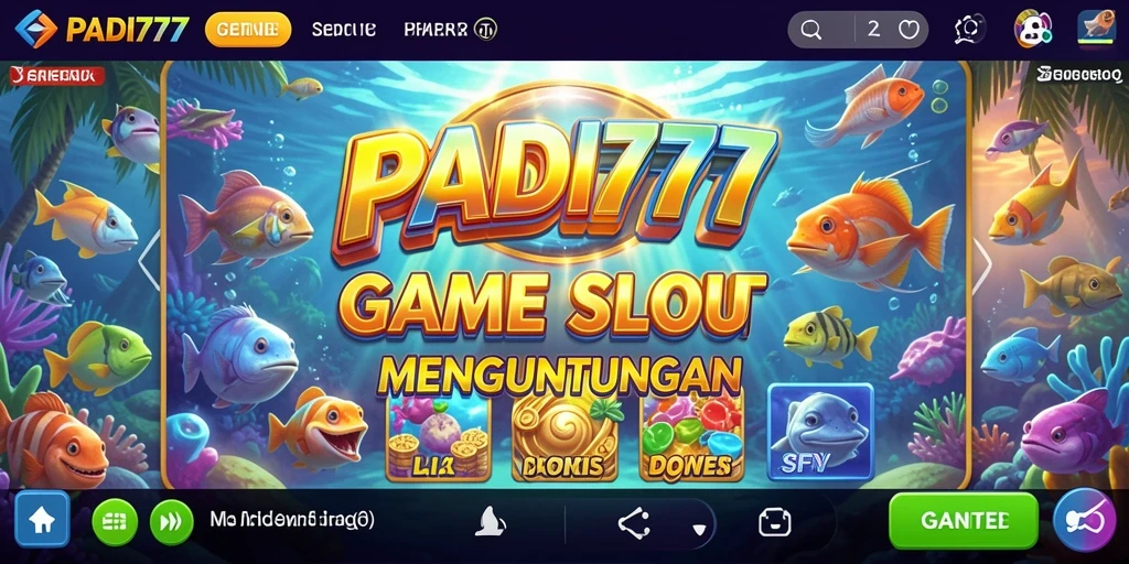 Screenshot utama PADI777 menunjukkan gameplay mesin slot yang mengasyikkan.
