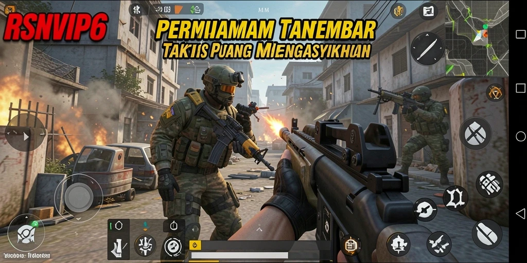 Screenshot RSNVIP6 menampilkan aksi penuh di medan perang TPS.