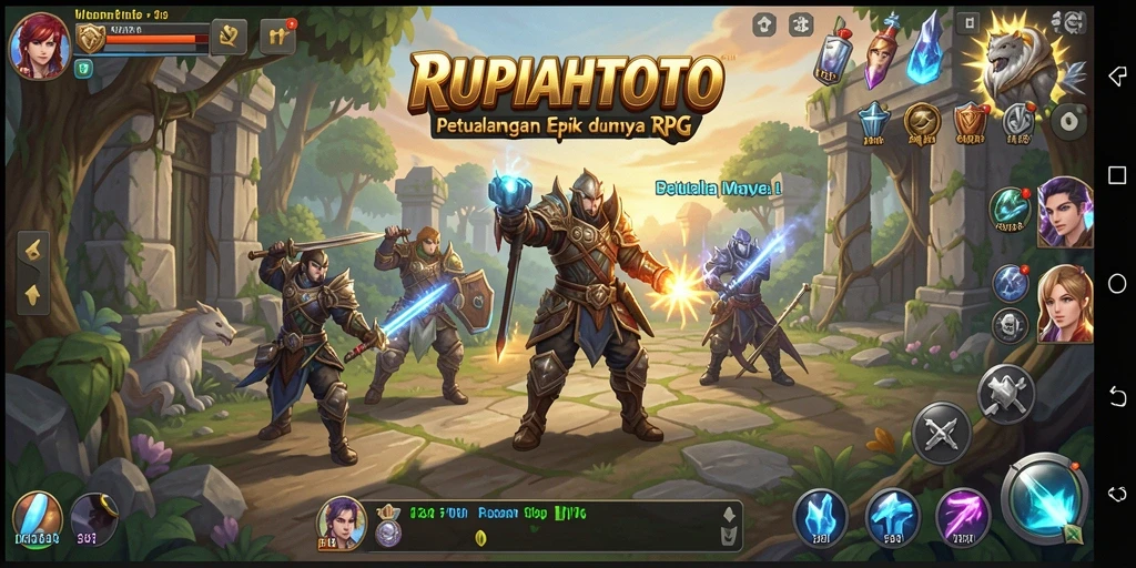 Tampilan menarik gameplay RPG RUPIAHTOTO yang mendebarkan.