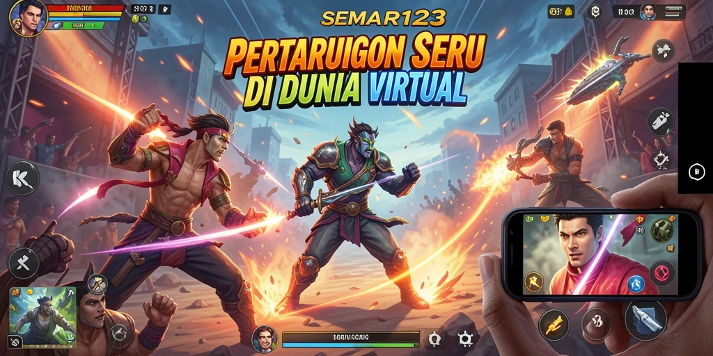 Tampilan gameplay memukau dengan pertarungan yang intens.