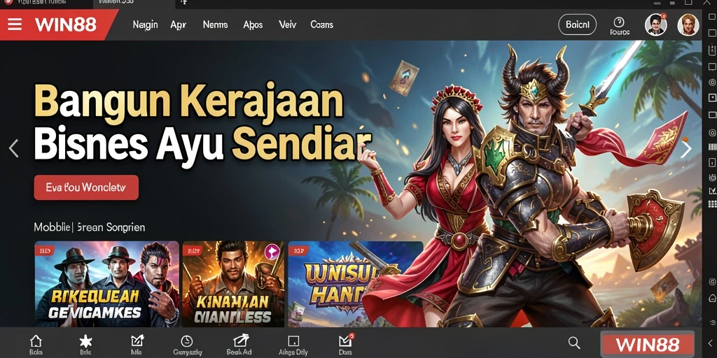 Screenshot gameplay WIN88 menampilkan interaksi bisnis yang seru.